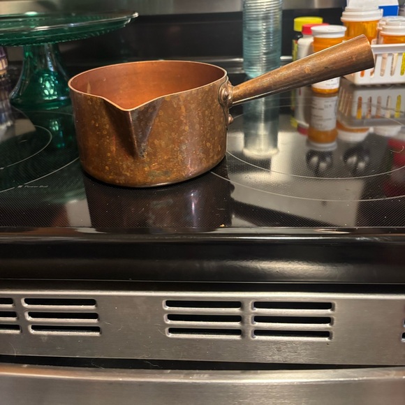 Williams Sonoma Rustic Copper Sugar Pot